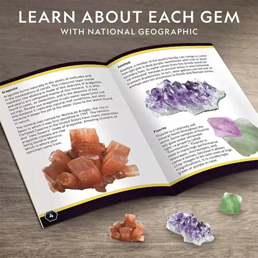 /2026 Mega Gemstone Dig Kit-dig and discover gem stone crystal dig toy set child educational toy crystal mining kit Kids gift